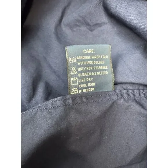Vintage Ralph LaurenSport Slim Fit Navy Button Down Men's Medium Stretch Cotton - Picture 7 of 8